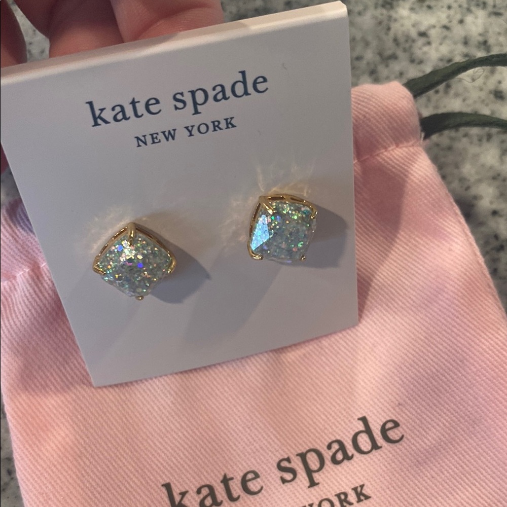 kate spade Opal Diamond Glitter Earrings